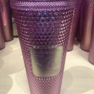 Walt Disney World 50th Anniversary Geometric Starbucks Tumbler with Straw – Pink